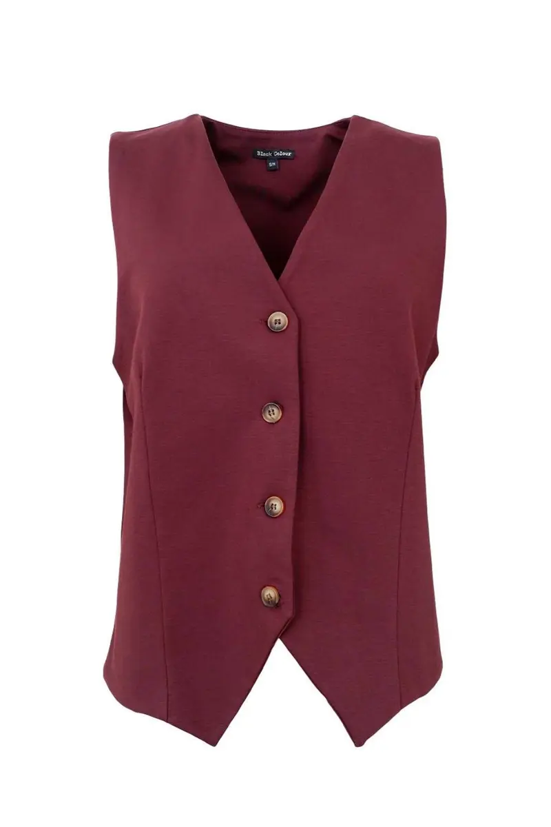 Black Colour - Bcdavi Casual Vest 40991 - Plum