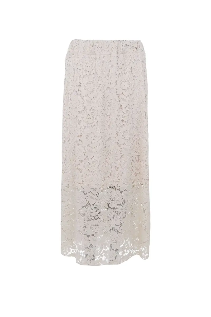 Black Colour - Bcdebbie Lace Skirt 41080 - Cream