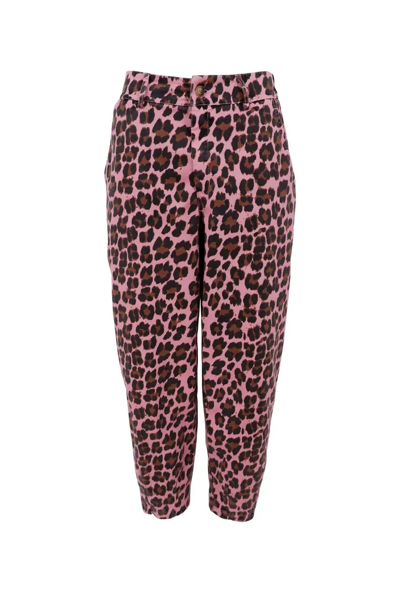 Black Colour - Bcellie Barrel Pant 41092 - Pink Leo