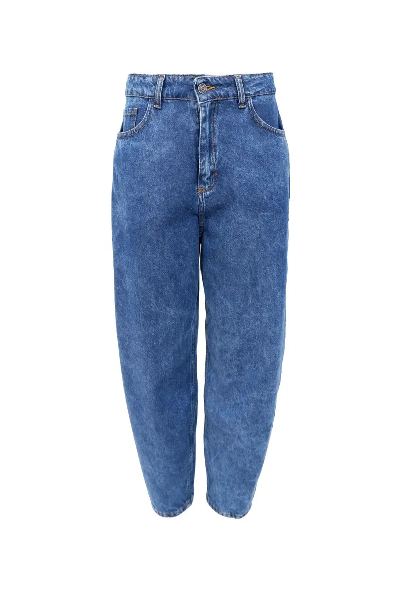 Black Colour - Bcizzy Denim Barrel Pant 41075 - Mid Blue