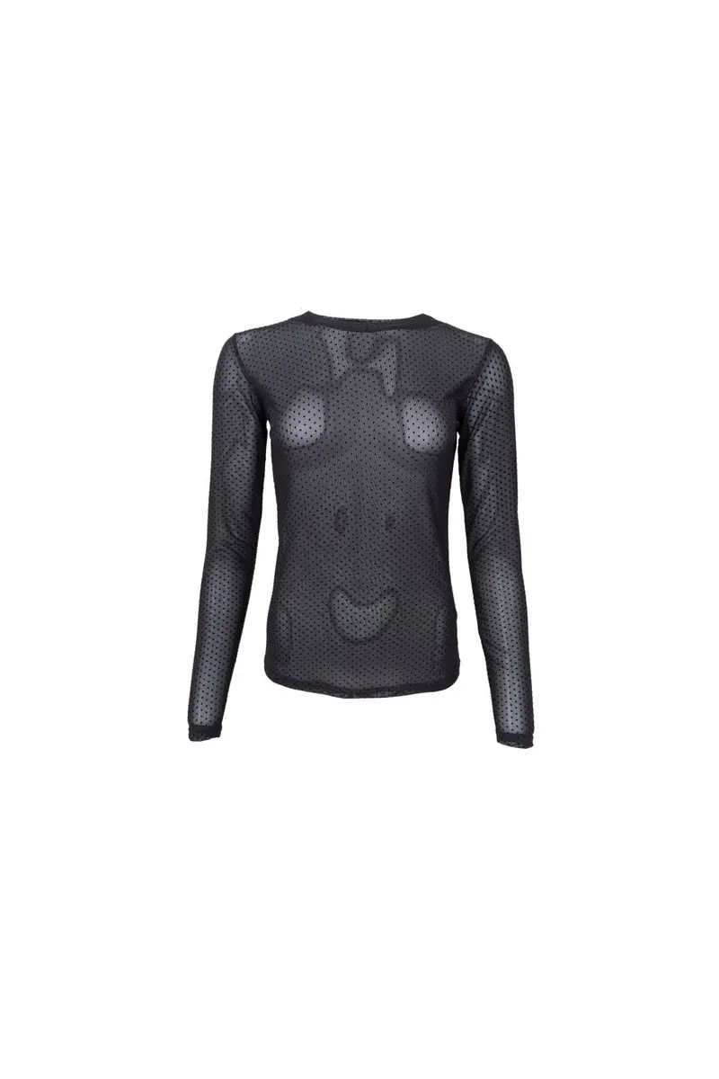 Black Colour - Bcjessie Mesh Blouse 41223 - Shirts - Black