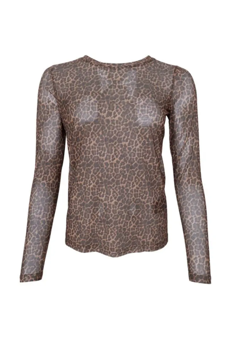Black Colour - Bckamma Mesh Blouse 42000 - Shirts,Mesh & Basic Blouses - Mini Leo