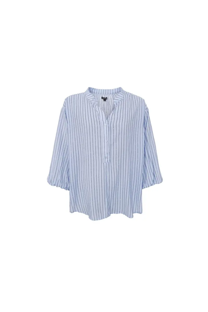 Black Colour - Bckendall Blouse 40929 - Lt. Blue
