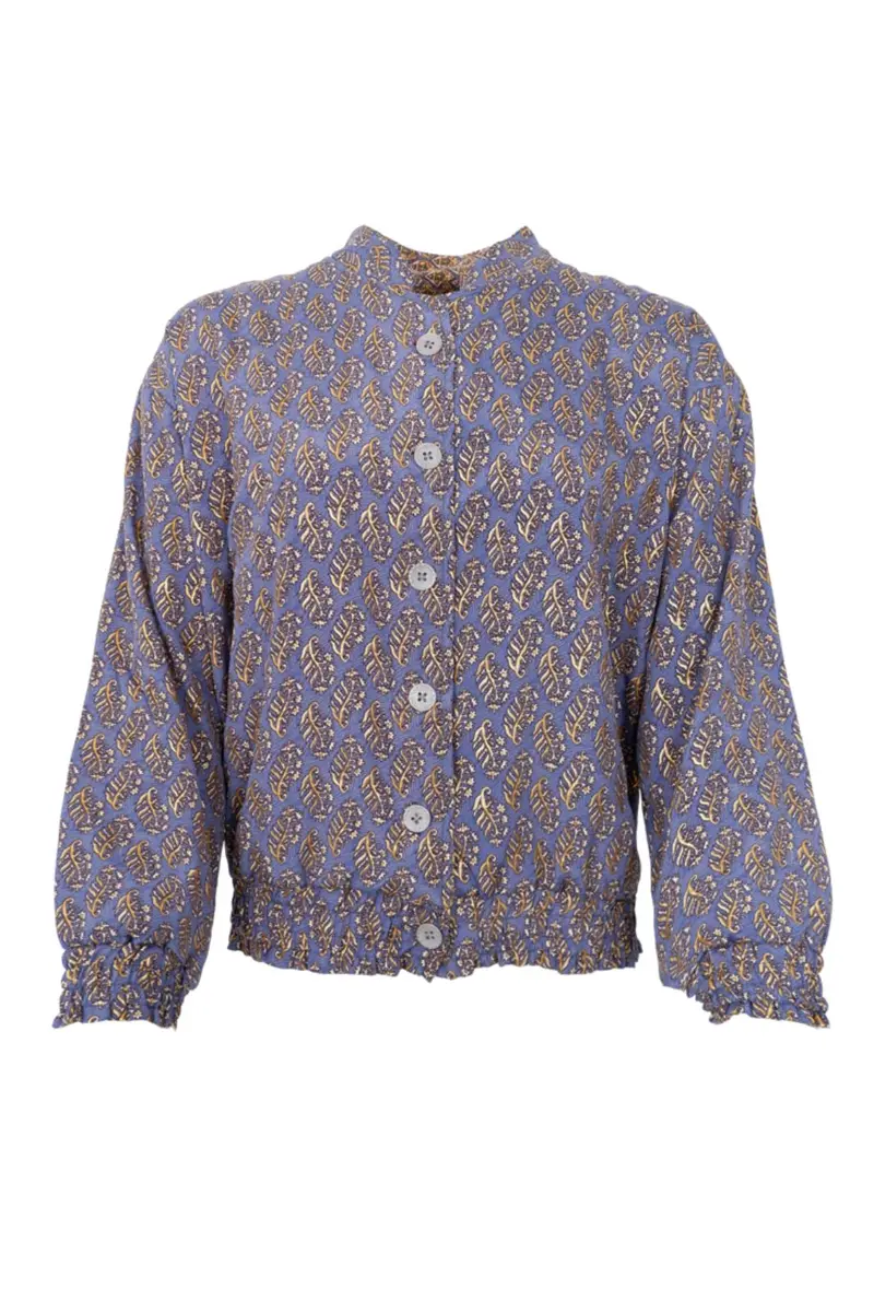 Black Colour - Bcluna Reversible Bomber Jacket 39235 - Blue Mist