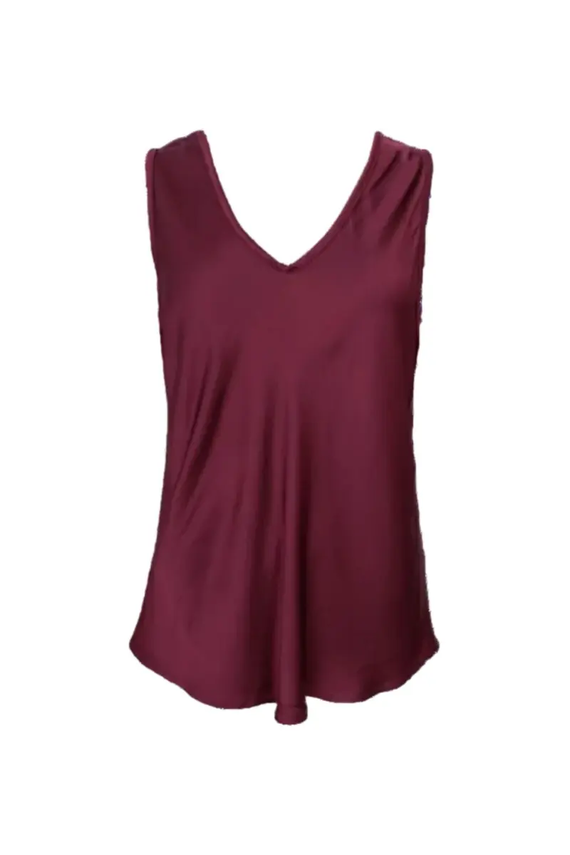 Black Colour - Bcmabel Double V-Neck Top 41210 - Shirts - Plum