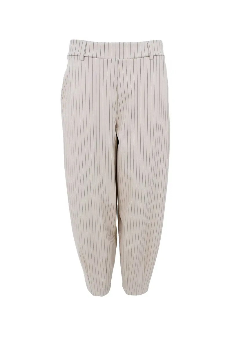 Black Colour - Bcmilano Barrel Pant 41109 - Kit Stripe