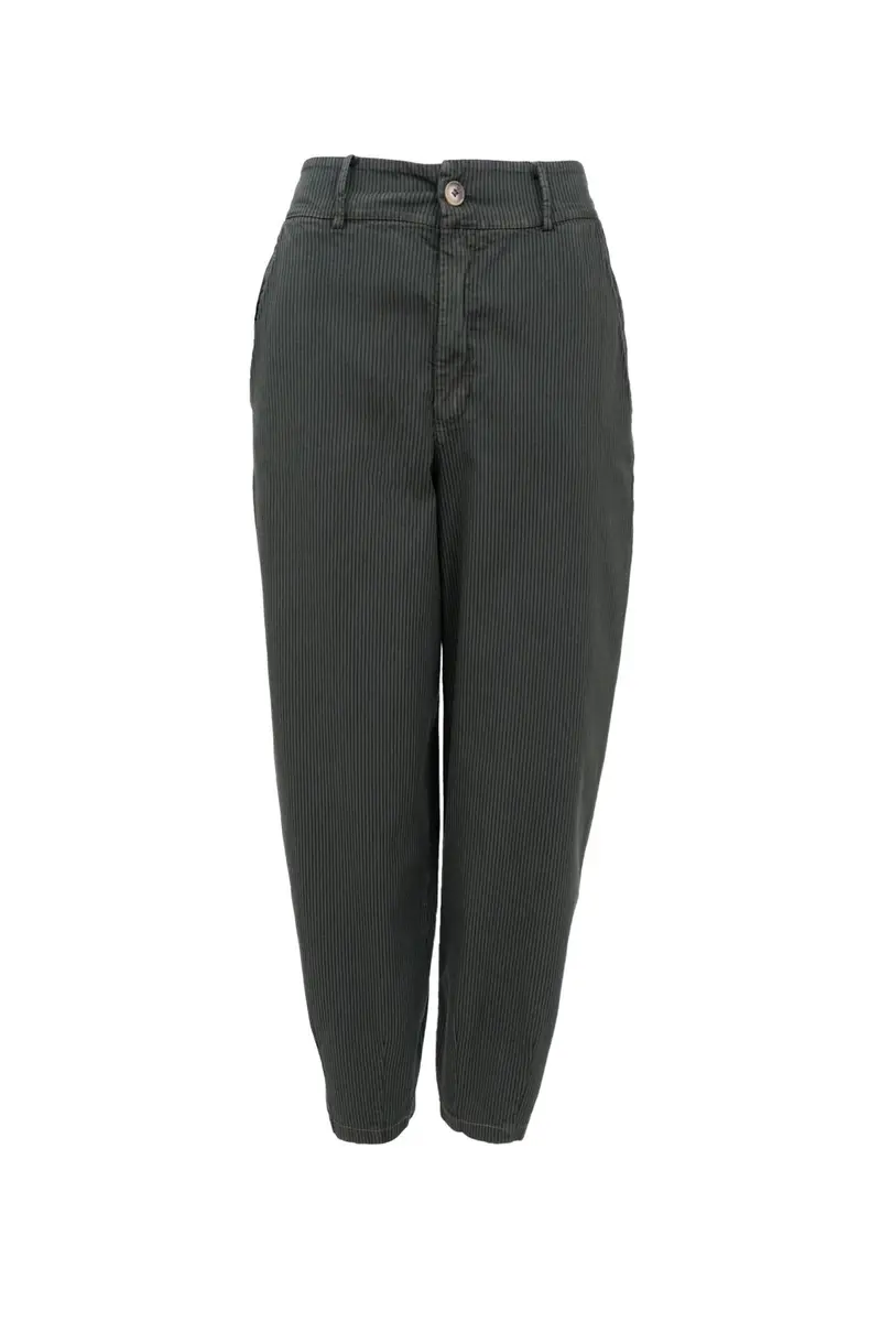 Black Colour - Bcmille Barrel Pant 41134 - Army