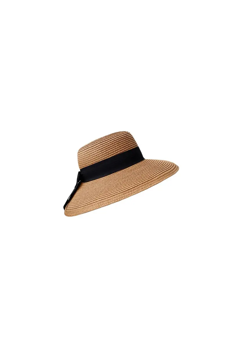 Black Colour - Bcmontebello Straw Hat 8044 - Natural