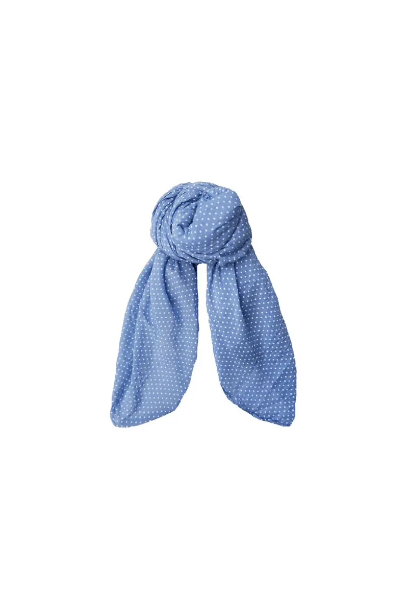 Black Colour - Bcpiccolo Scarf 208438 - Sky Blue Dot
