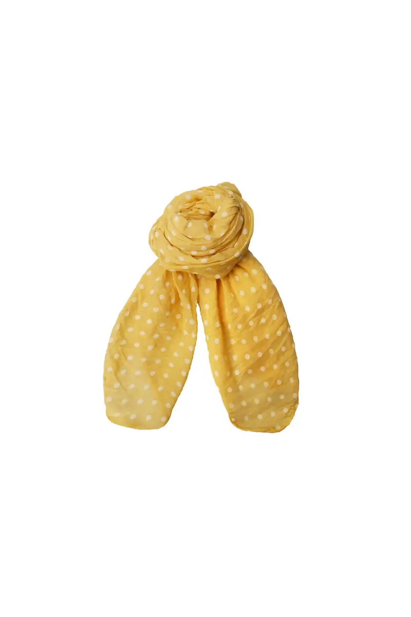 Black Colour - Bcpiccolo Scarf 208438 - Yellow Dot