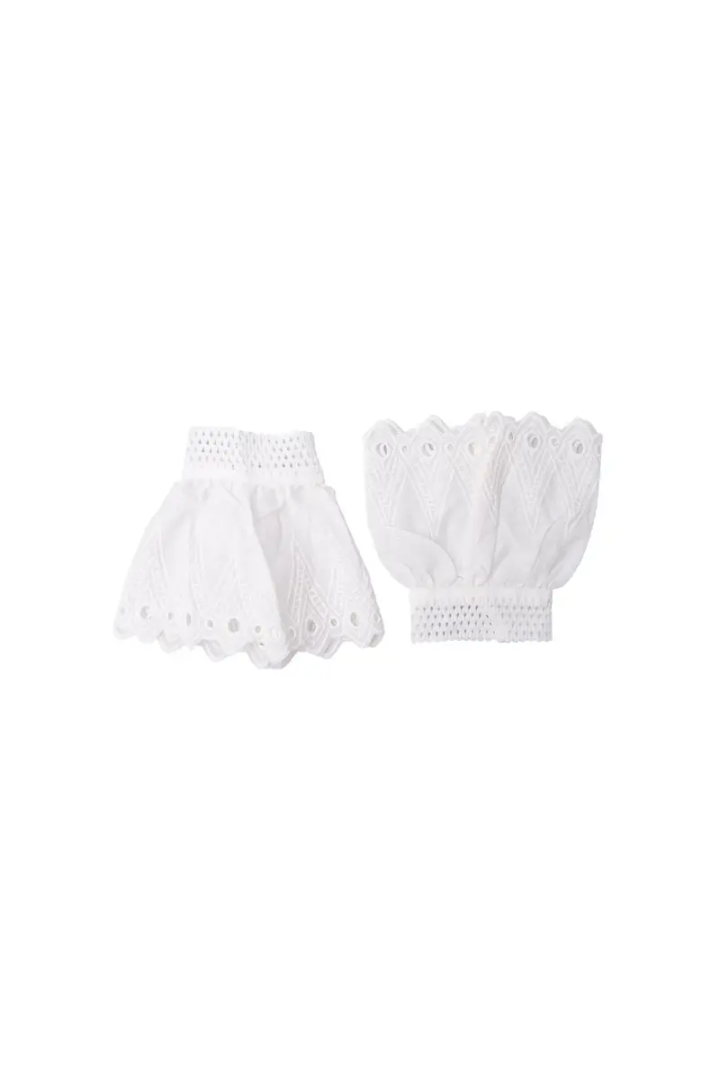 Black Colour - Bcreeva Lace Cuffs 208452 - White