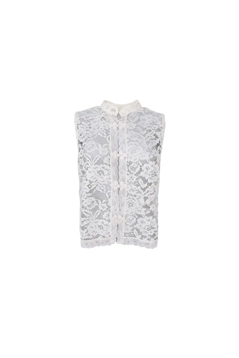 Black Colour - Bcrosa Napoleon Top 41300 - Shirts - Off White