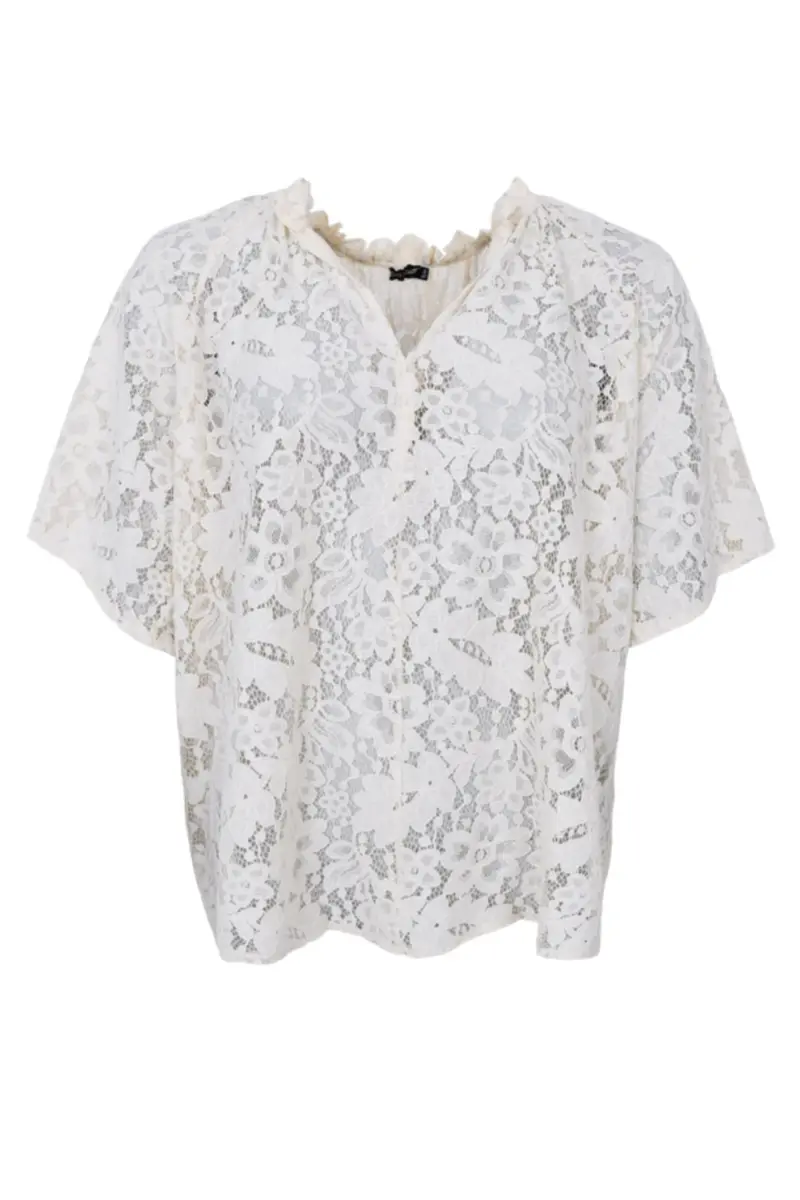 Black Colour - Bcsally Lace Blouse 41178 - Champagne