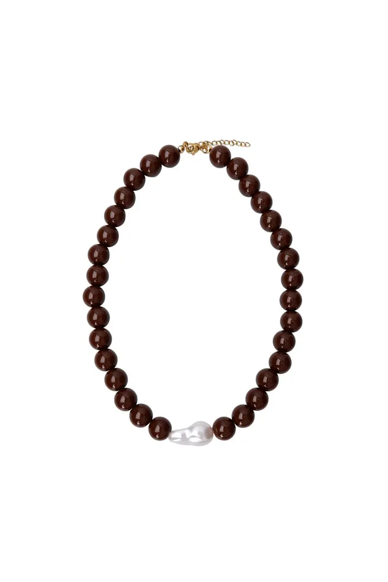 Black Colour - Bcsavina Necklace 4565 - Army