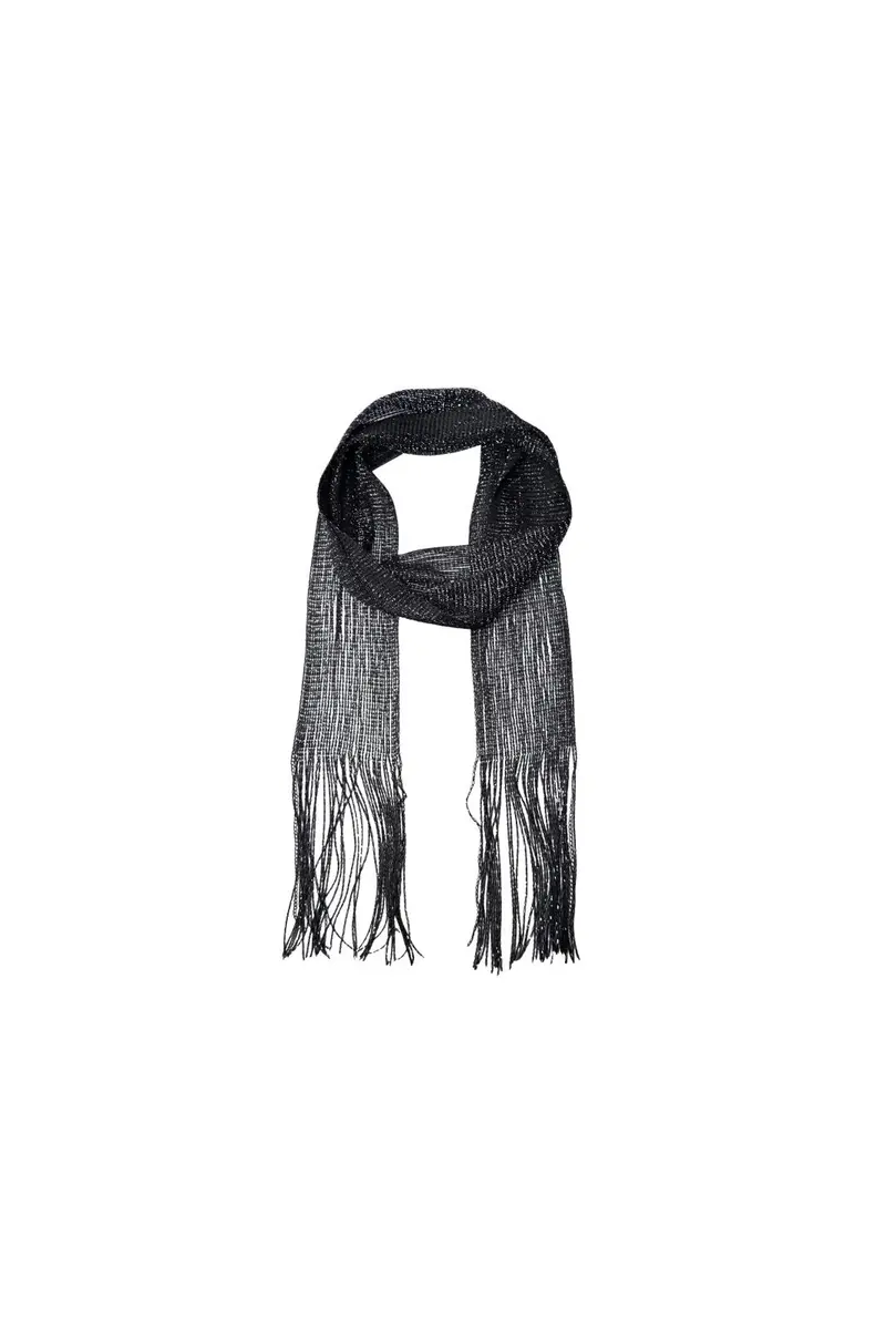 Black Colour - Bcshine Slim Fringe Scarf 208464 - Black
