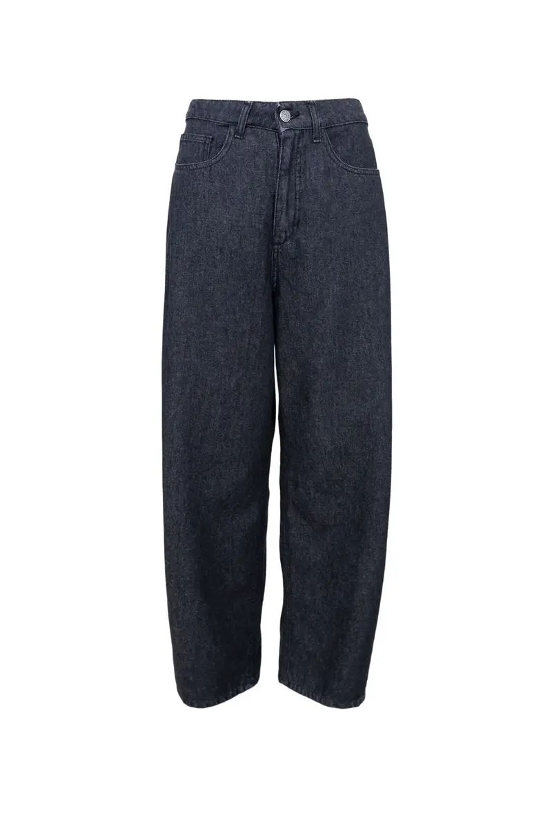 Black Colour - Bcsia Baggy Barrel Pant 41247 - Black Denim