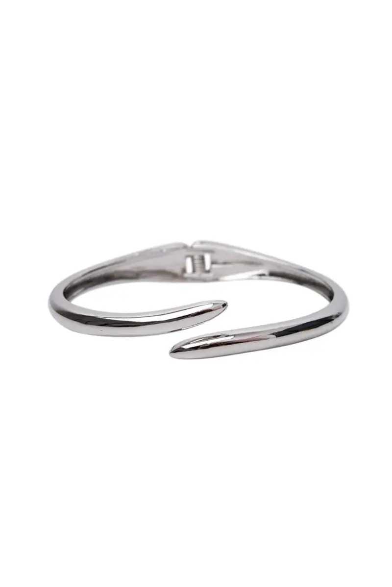 Black Colour - Bctrinny Slim Bangle 4522 - Silver Coloured