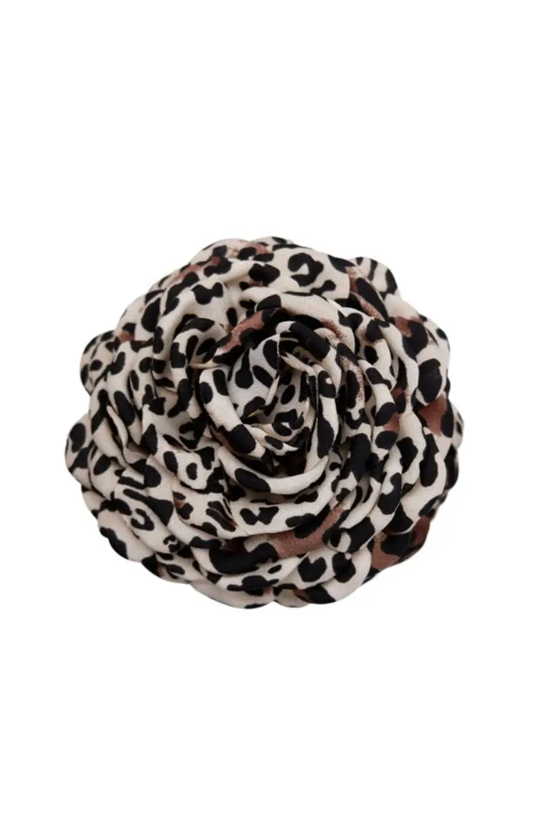 Black Colour - Bcvilla Mega Flower Hair Claw 6028 - Lt. Leo