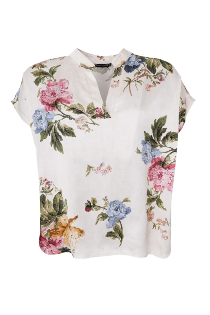 Black Colour - Bczalina Ss Blouse 41262 - Creme