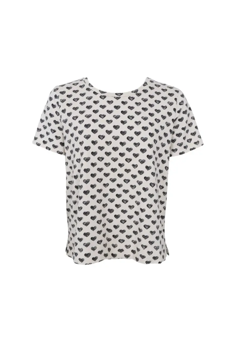 Black Colour - Bczelda S/S T-Shirt 40997 - Shirts - Black Heart