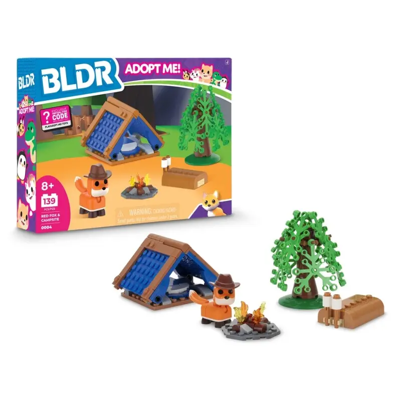 BLDR Adopt Me! (Ræv med lejr Byggesæt)