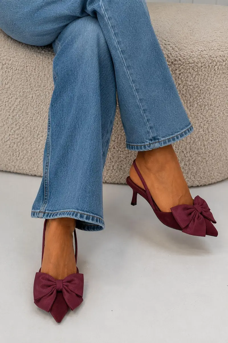 Bloom - Borage Stiletto - Burgundy