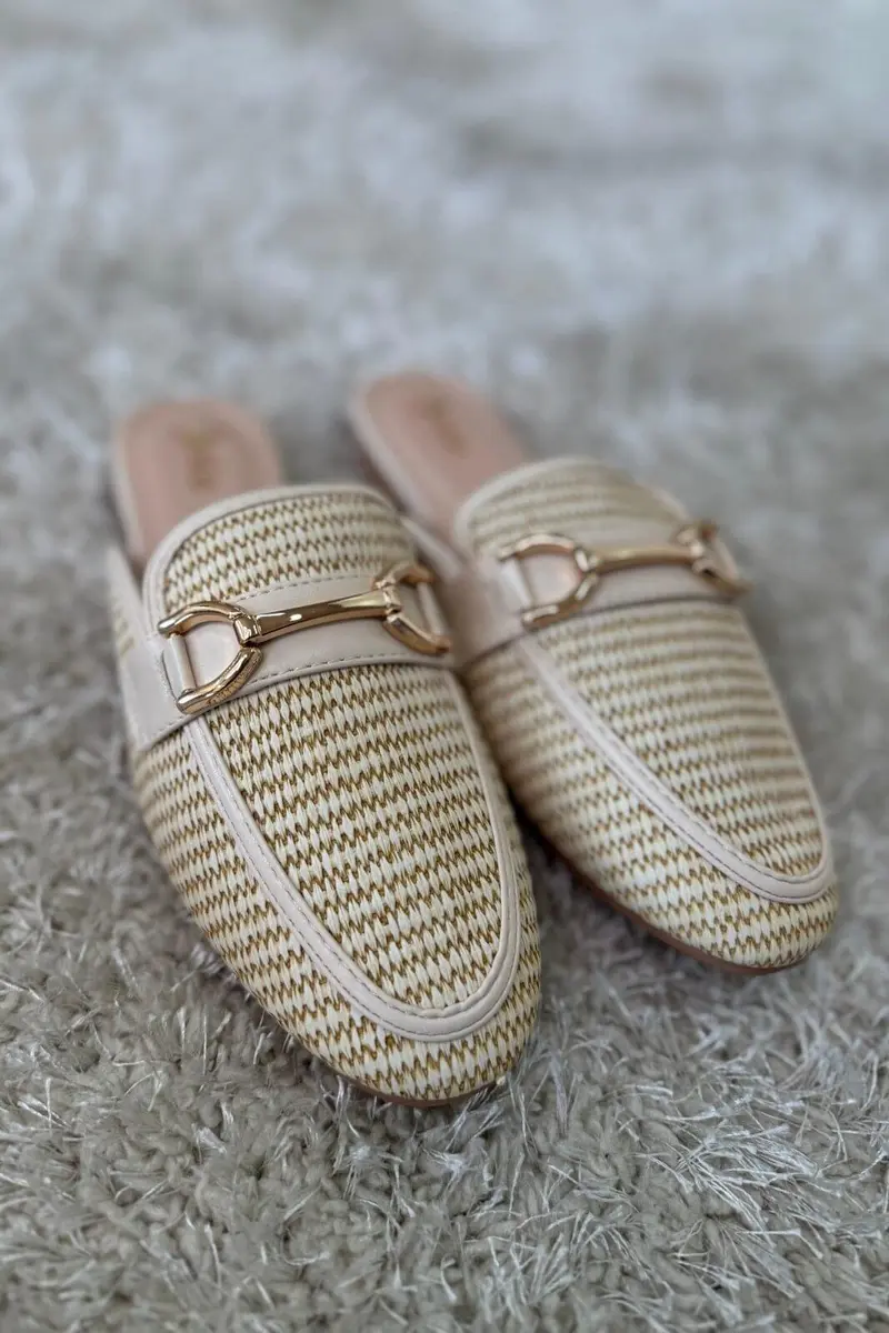 Bloom - Mimosa Mules - Beige