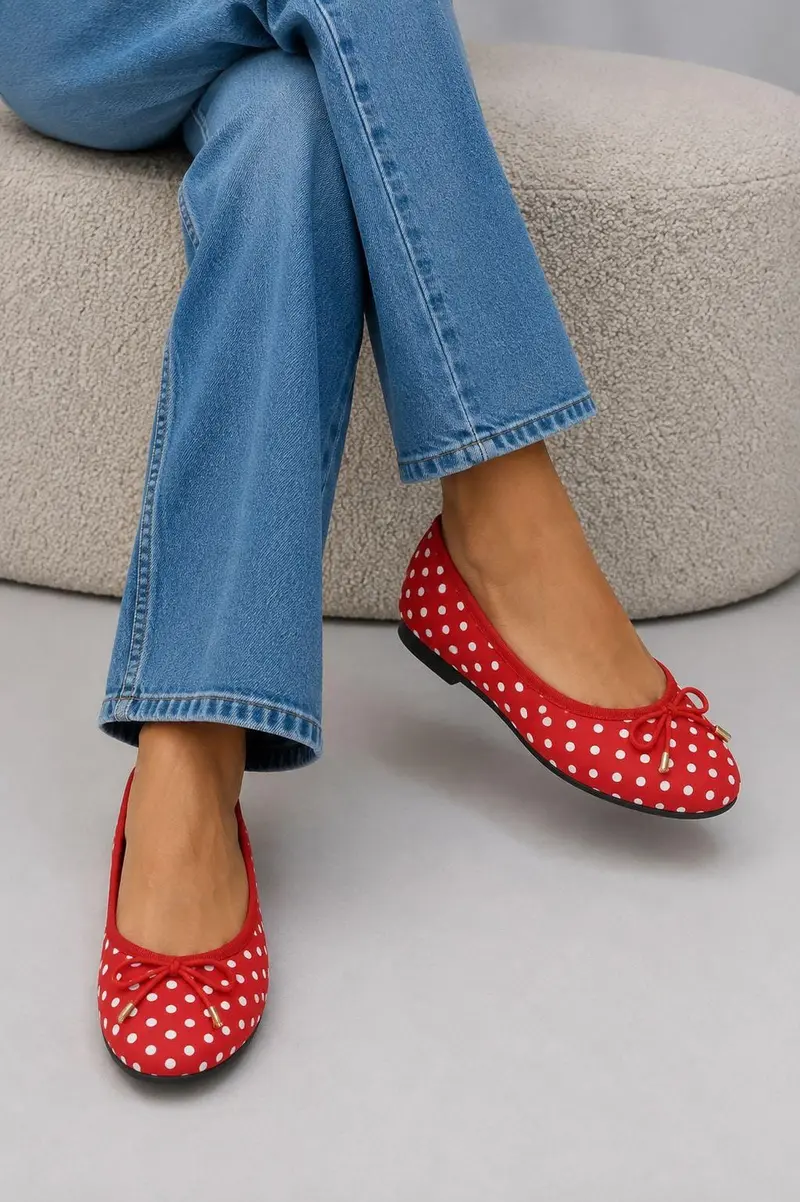 Bloom - Monarda Ballet Flats - Red