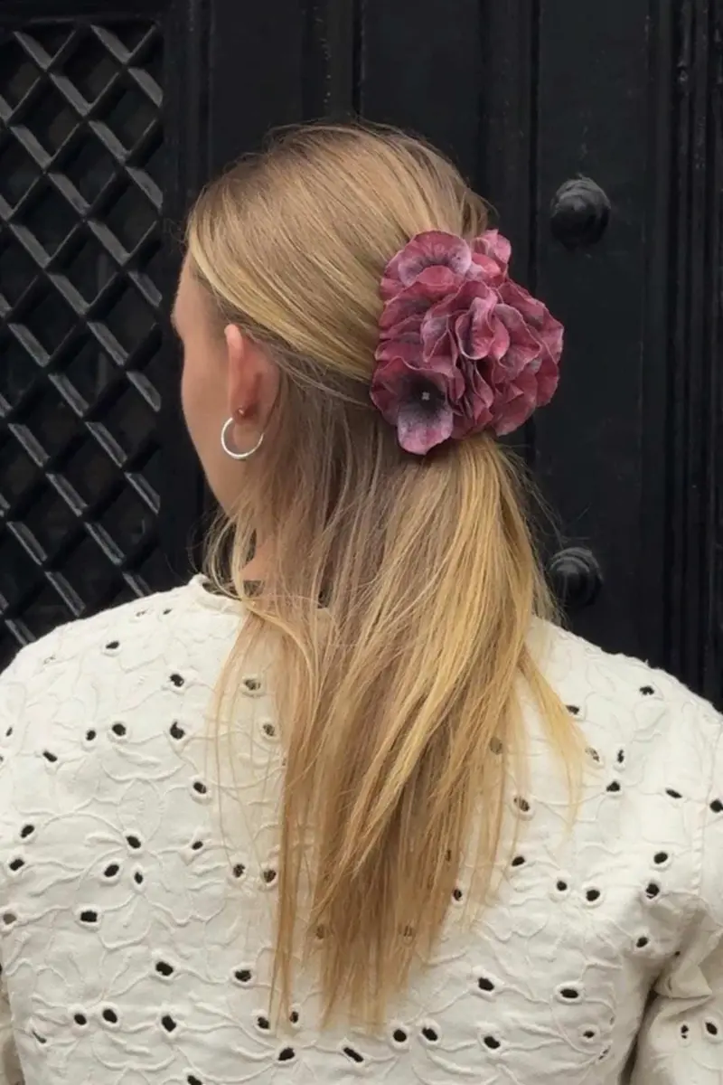 Bloom Objects - Hairclip - Hydrangea - Bordeaux - 02-560 Bordeaux