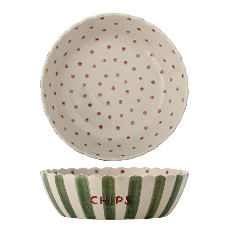 Bloomingville - Chip SkåL, GrøN, StentøJ 82069738 - Green