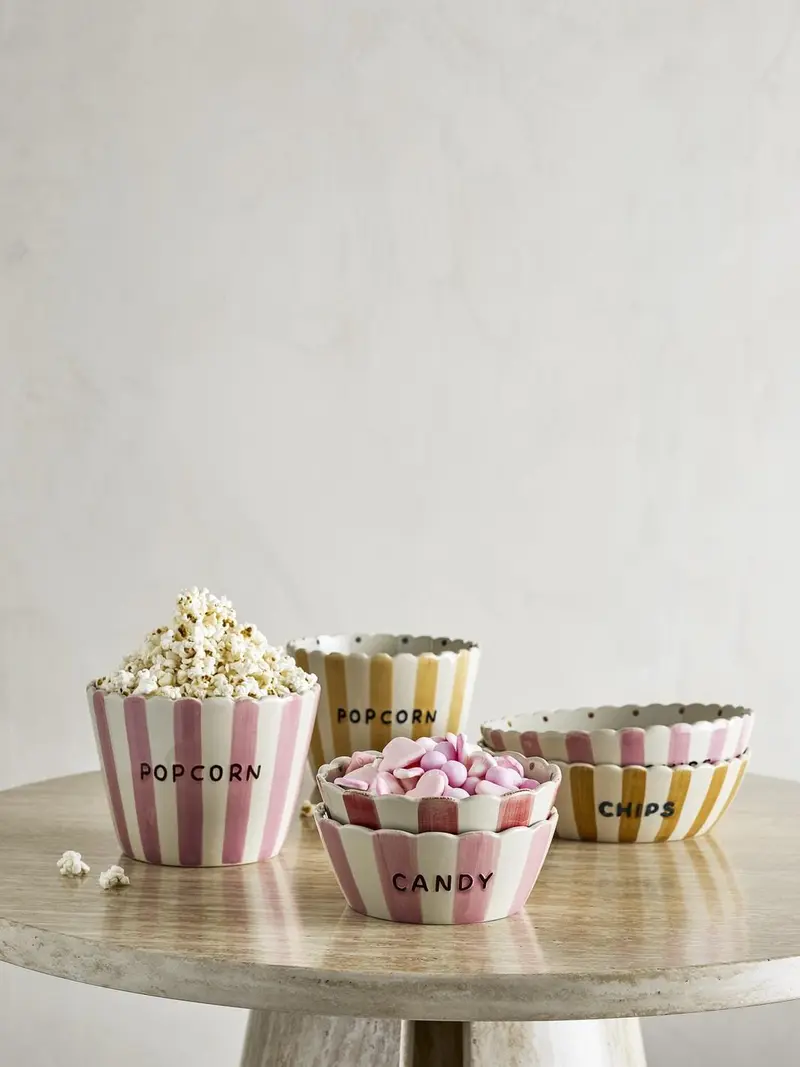 Bloomingville - Chip SkåL, Rosa, StentøJ 82063696 - Rose