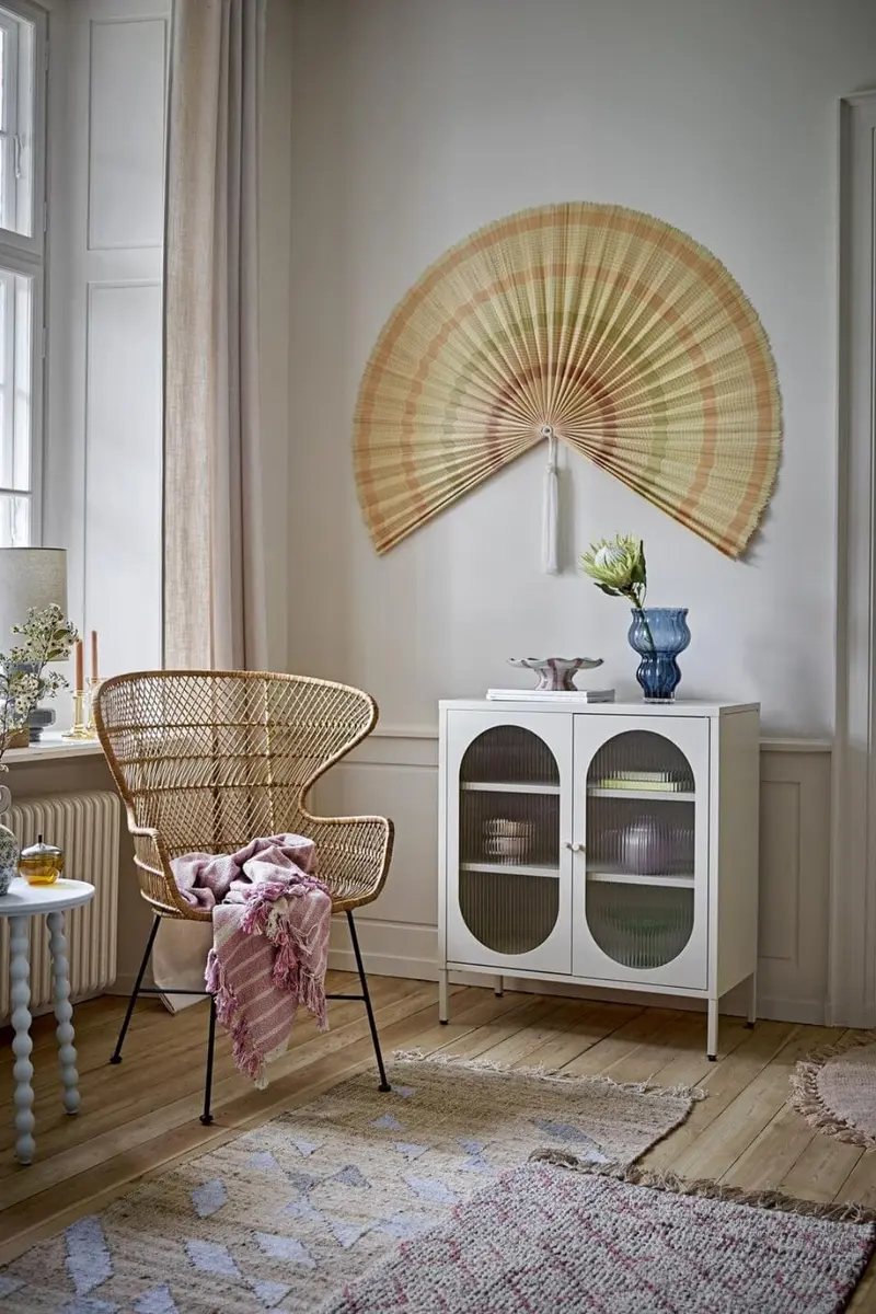 Bloomingville - Jaime Vægdekoration, Gul, Bambus 82064913 - Yellow