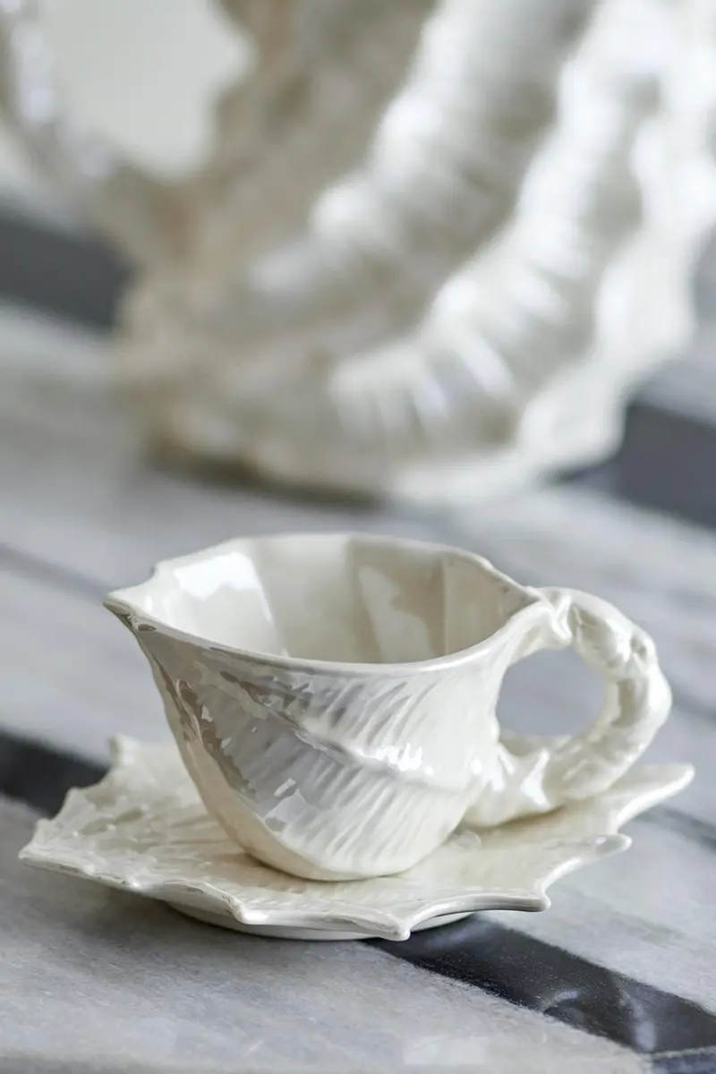 Bloomingville - Shellie Kop m/underkop, Hvid, Stentøj 82072685 - White