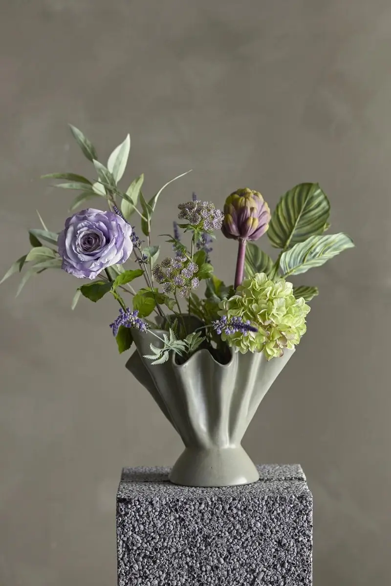 Bloomingville - Whisper Buket, Lilla, Kunstige Blomster 82061535 - Purple