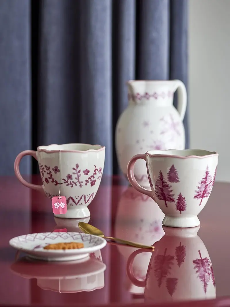 Bloomingville - Wonderland Krus, Rosa, StentøJ 82072930 - Rose