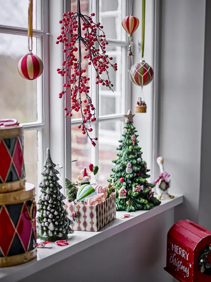 Bloomingville - Wynn Ornament, RøD, Polyester 82072370 - Red