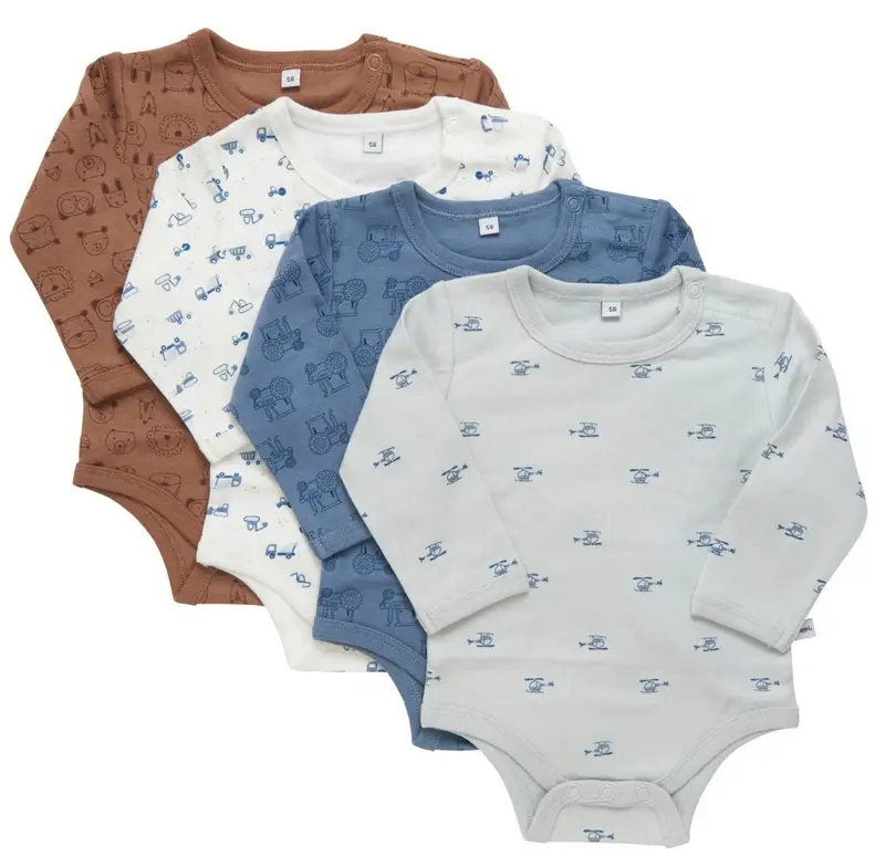 Body LS AO-printed (4-pack) - Blue Mirage