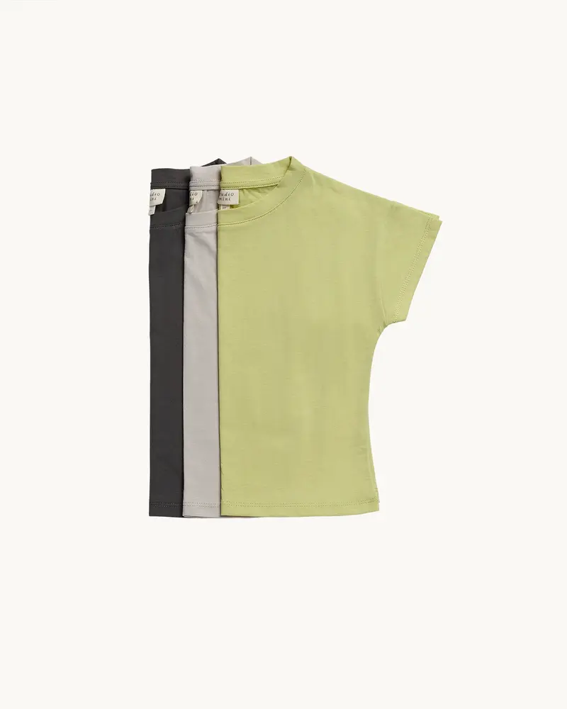 Bomulds T-Shirts 3 Stk