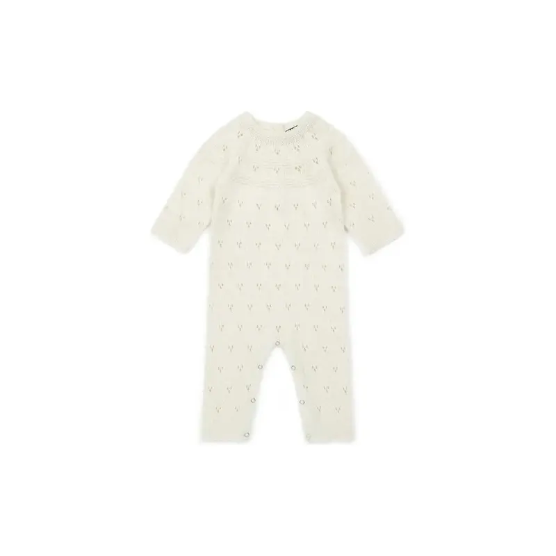 Bonton Baby Knitted Onesie - Off-white