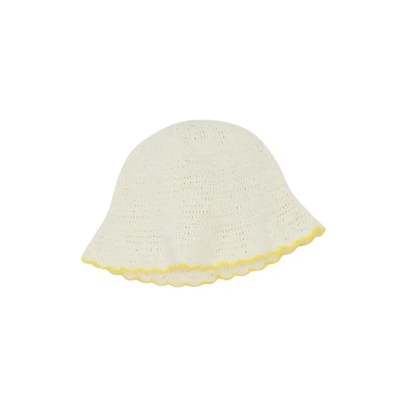 Bonton Crochet Bucket Hat - Off-white