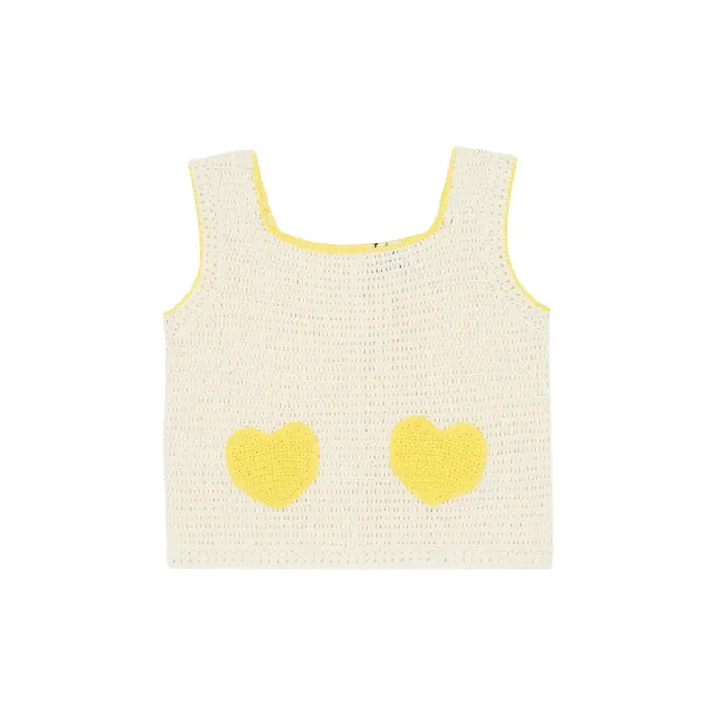 Bonton Lanzarote Top - Off-white Crochet
