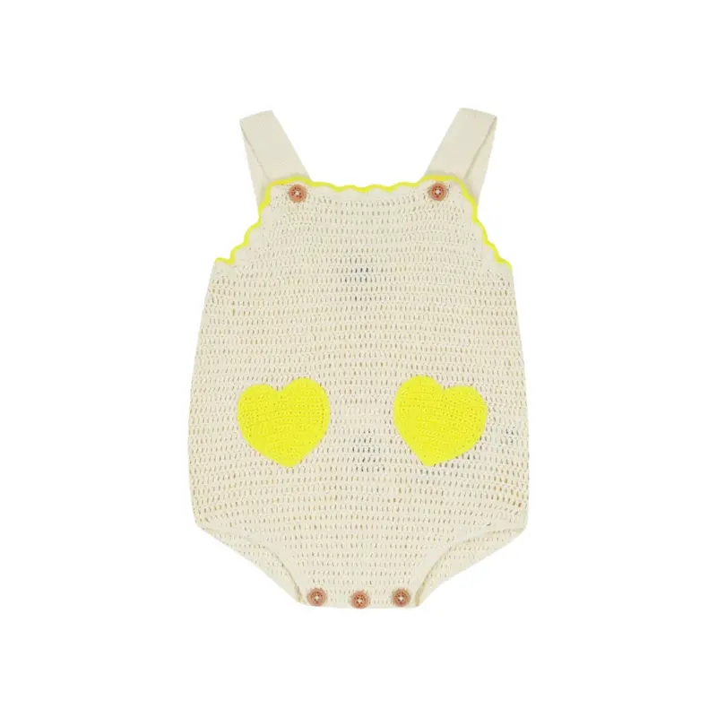 Bonton Loca Romper - Off-white Crochet