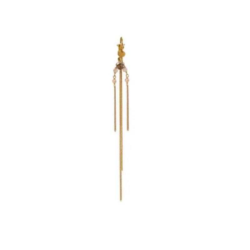 Bounce Earring with Chains and Behind Ear Pendant / Single
