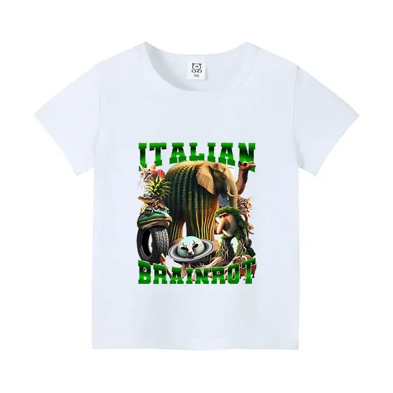Brainrot T-shirt Børn – Alle de Sjove Karakterer
