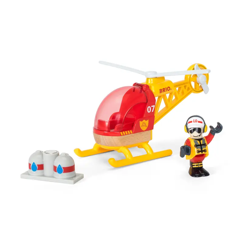 BRIO togbane, redningshelikopter