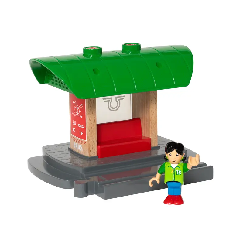 BRIO togbane, togstation med lydoptager