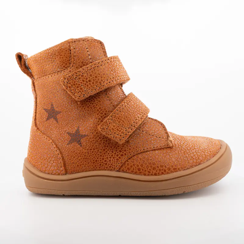 Brown glitter Barfodsvinterstøvle
