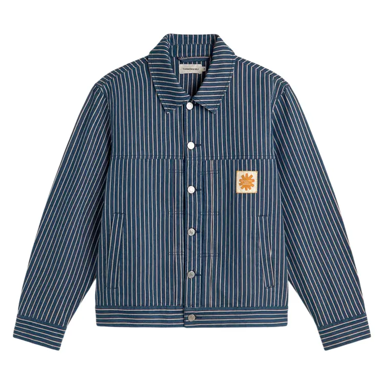 Bruno Railway Striped Jacket | Jakke | Unisex | Bomuld