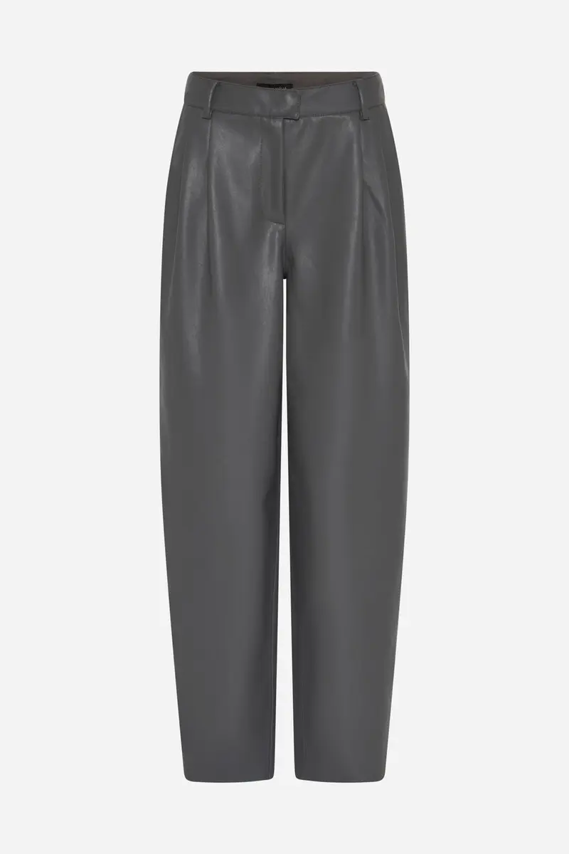 Bruuns Bazaar - Veganibbbarrel Pants Bbw5094 - Dark Grey