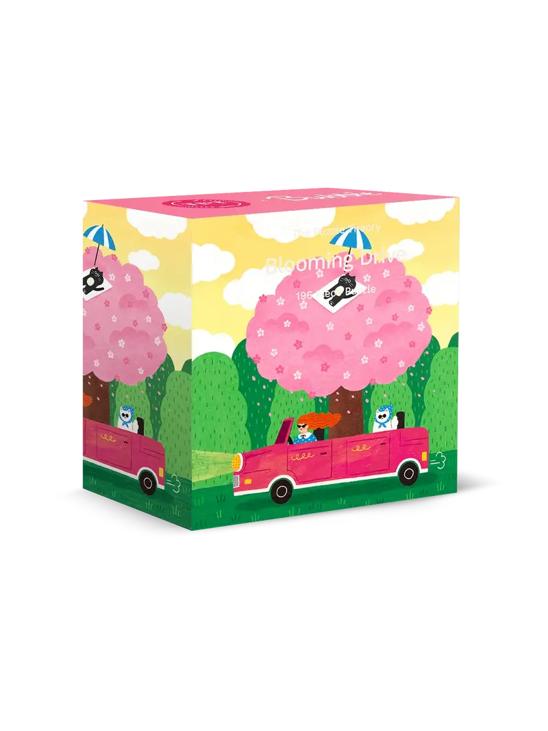 Bubbie Blooming Drive minipuslespil 196 brikker fra The Puzzle Theory